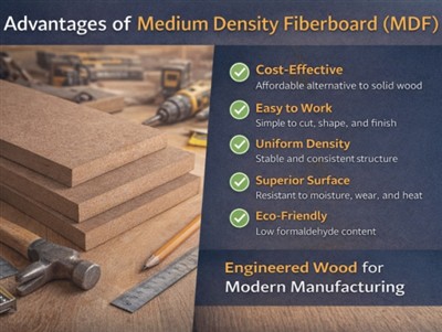 Vantaggi e applicazioni del pannello di fibra a media densità (MDF)